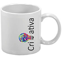 Caneca de Vidro 340ml, personalizada. AVM Brindes